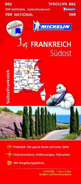 Michelin Südostfrankreich: Straßen- und Tourismuskarte Frankreich 1:500.000 (MICHELIN Nationalkarten, Band 709) Leisure, Home & Garden