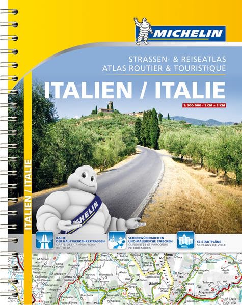 Michelin Straßenatlas Italien 1 : 300 000 mit Spiralbindung Leisure, Home & Garden