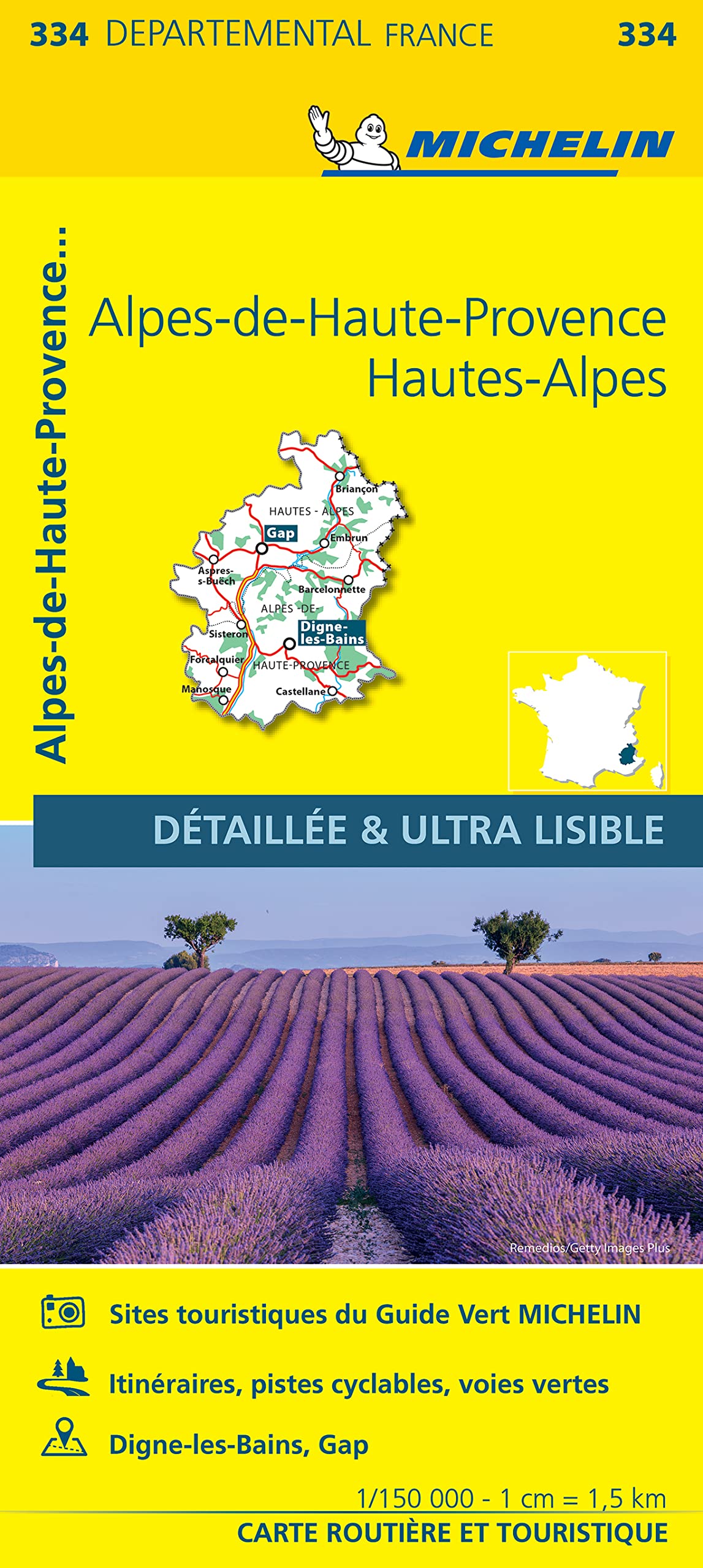Alpes-de-Haute-Provence, Hautes-Alpes - Michelin Local Map 334 Leisure, Home & Garden