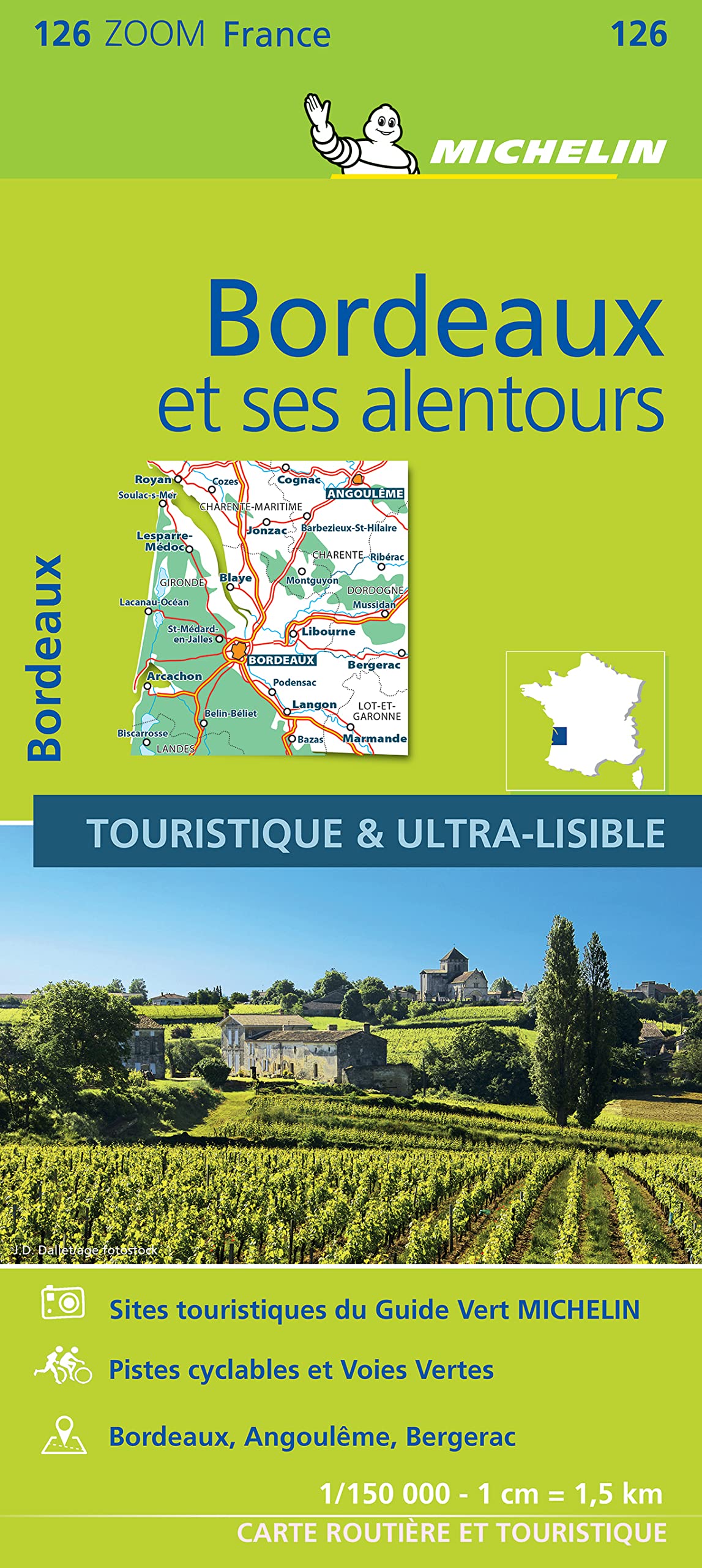 Carte Zoom Bordeaux et ses alentours book