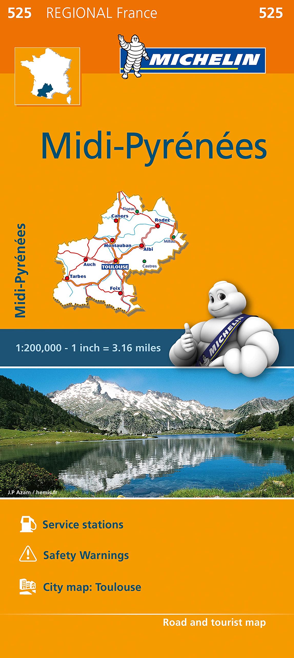 Michelin Regional Maps France: Midi-Pyrénées book