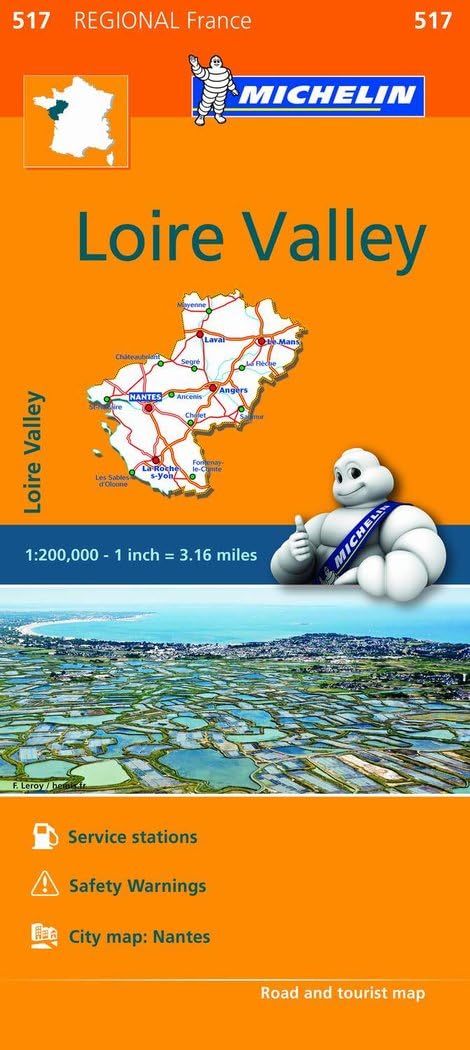 Pays de la Loire - Michelin Regional Map 517: Map (Michelin Regional France, 517, Band 517) Leisure, Home & Garden