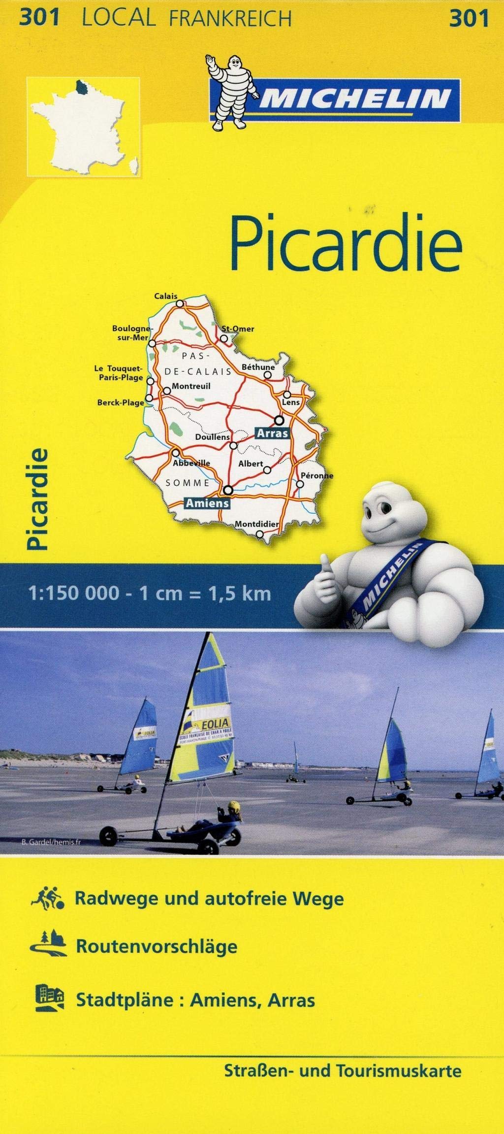 Michelin Picardie: Straßen- und Tourismuskarte 1:150.000 (MICHELIN Localkarten) Leisure, Home & Garden