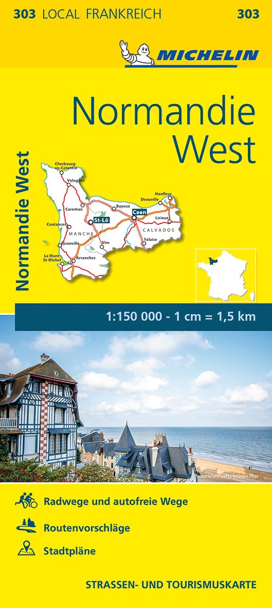 Michelin Localkarte Normandie West 1 : 150 000 Leisure, Home & Garden