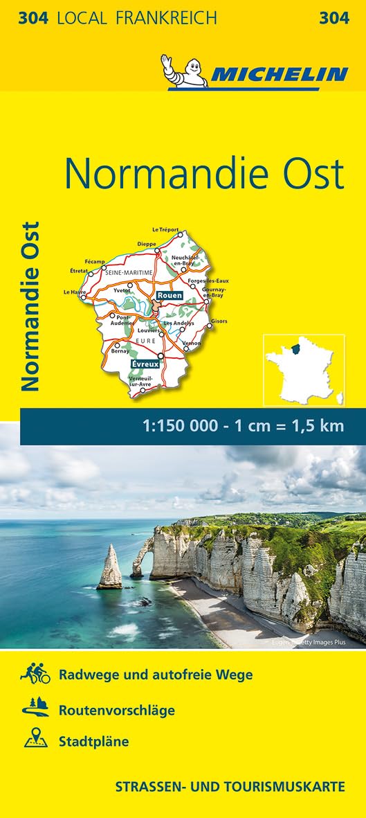 Michelin Normandie Ost: Straßen- und Tourismuskarte 1:150.000 (MICHELIN Localkarten) Leisure, Home & Garden