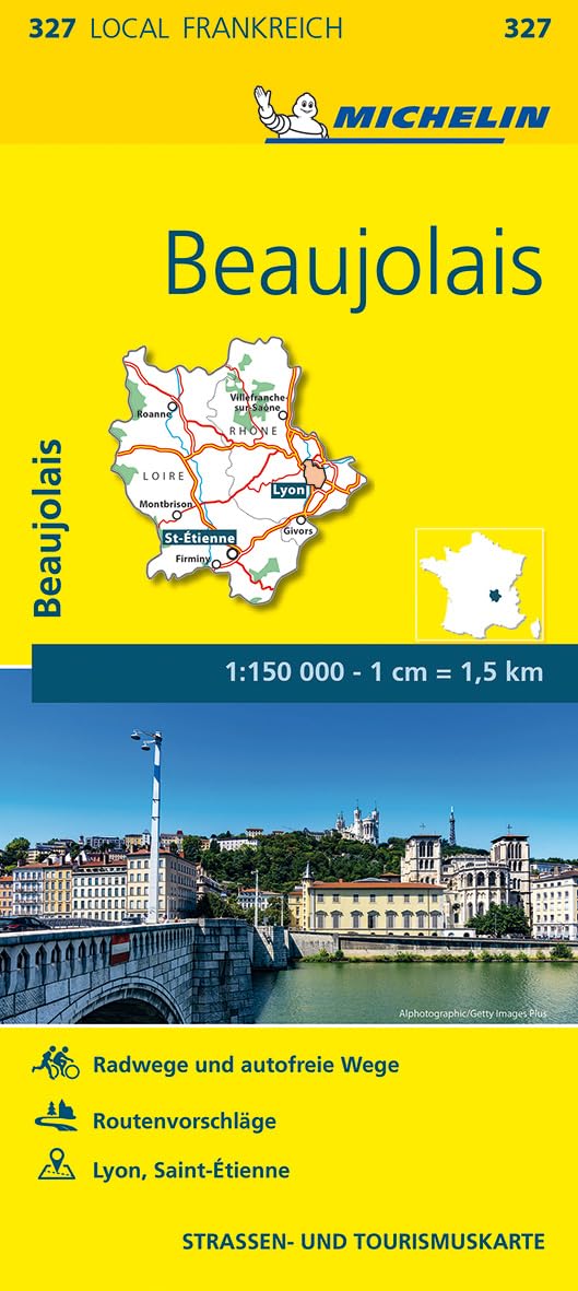 Michelin Beaujolais: Straßen- und Tourismuskarte 1:150.000 (MICHELIN Localkarten) Leisure, Home & Garden