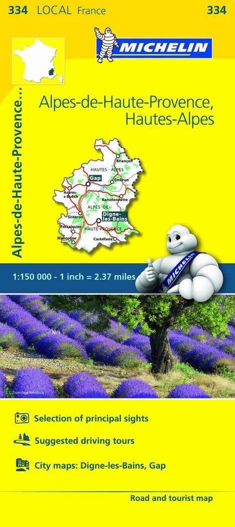 Alpes-de-Haute-Provence, Hautes-Alpes - Michelin Local Map 334: Map (Mapas Local Michelin) Leisure, Home & Garden