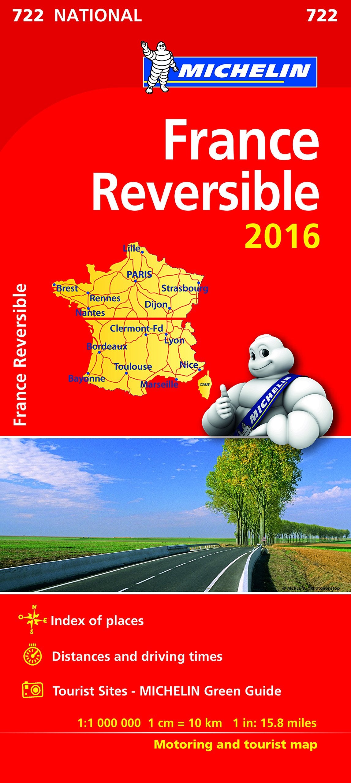 Michelin Maps: Michelin Map 722 France Reversible book