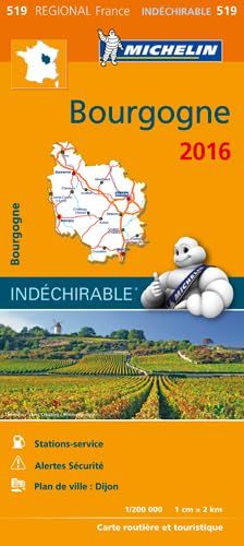 Bourgogne 17519 Carte Michelin kaart 2016 Leisure, Home & Garden
