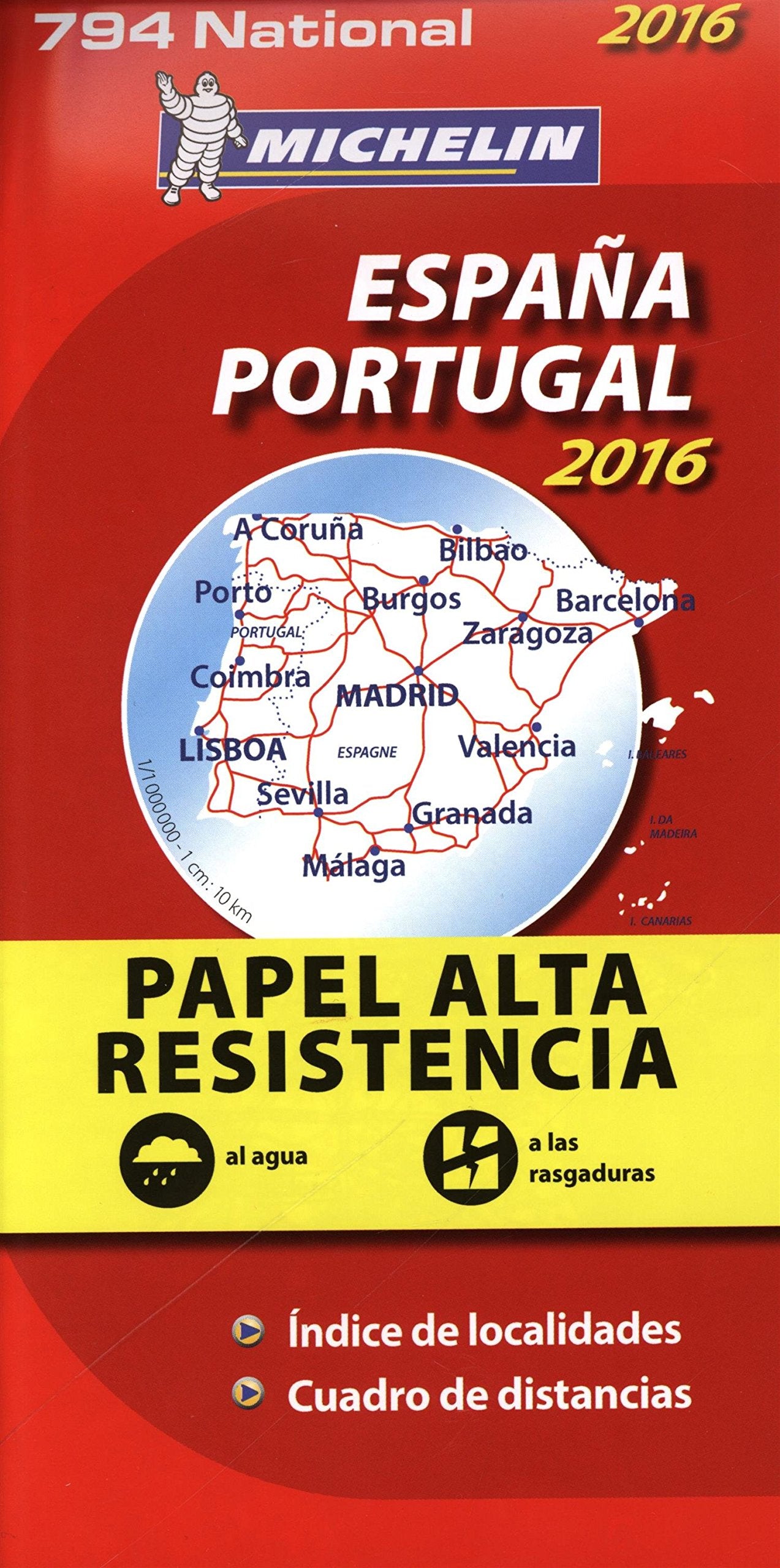 Mapa National España - Portugal "Alta Resistencia" (Mapas National Michelin) Leisure, Home & Garden