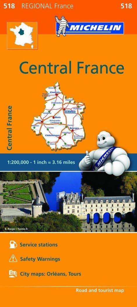 Michelin Regional Maps Central France book