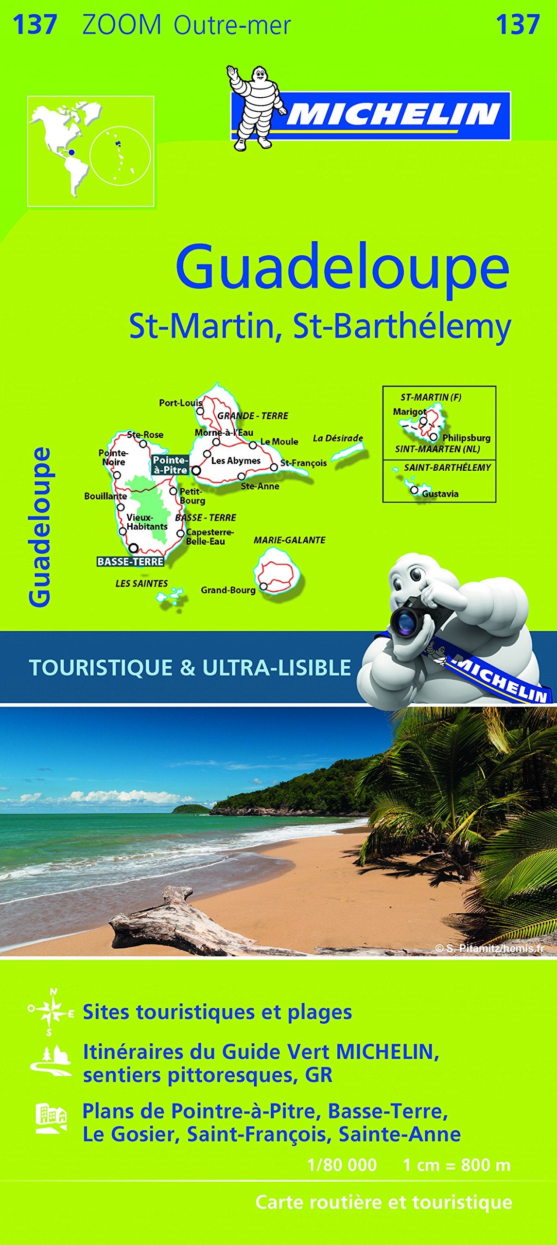 Michelin Guadeloupe Map 137 (Michelin Zoom Maps) book