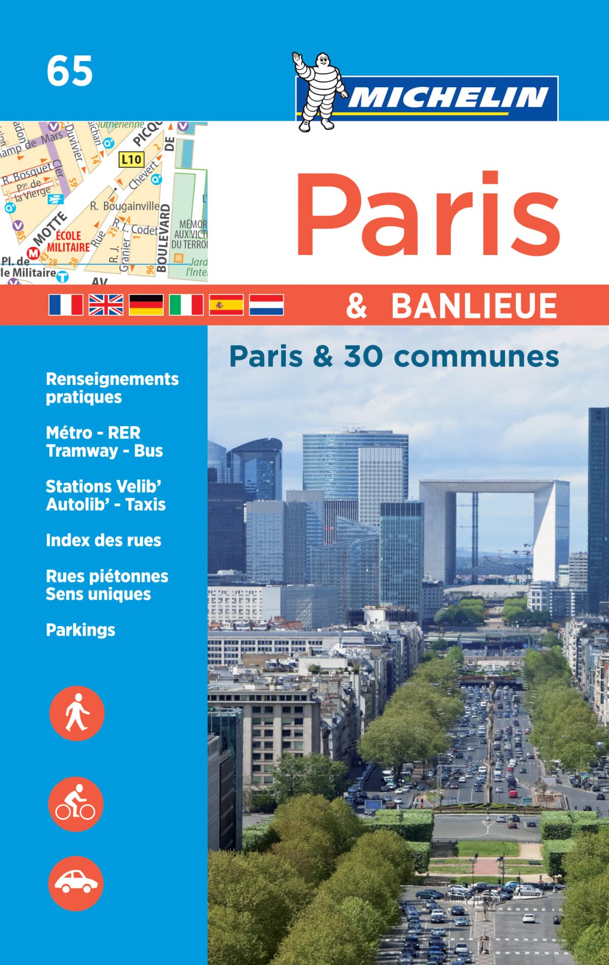 Plan Paris & Banlieue, par arrondissement et 30 communes (relié) book