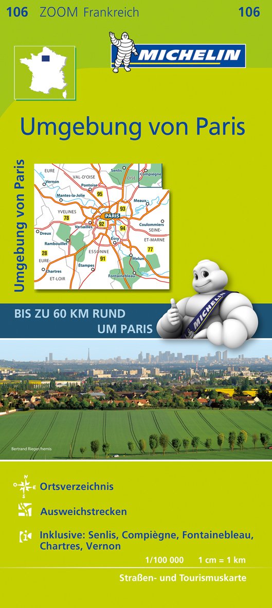 Michelin Zoomkarte Paris und Umgebung 1 : 100 000 Leisure, Home & Garden