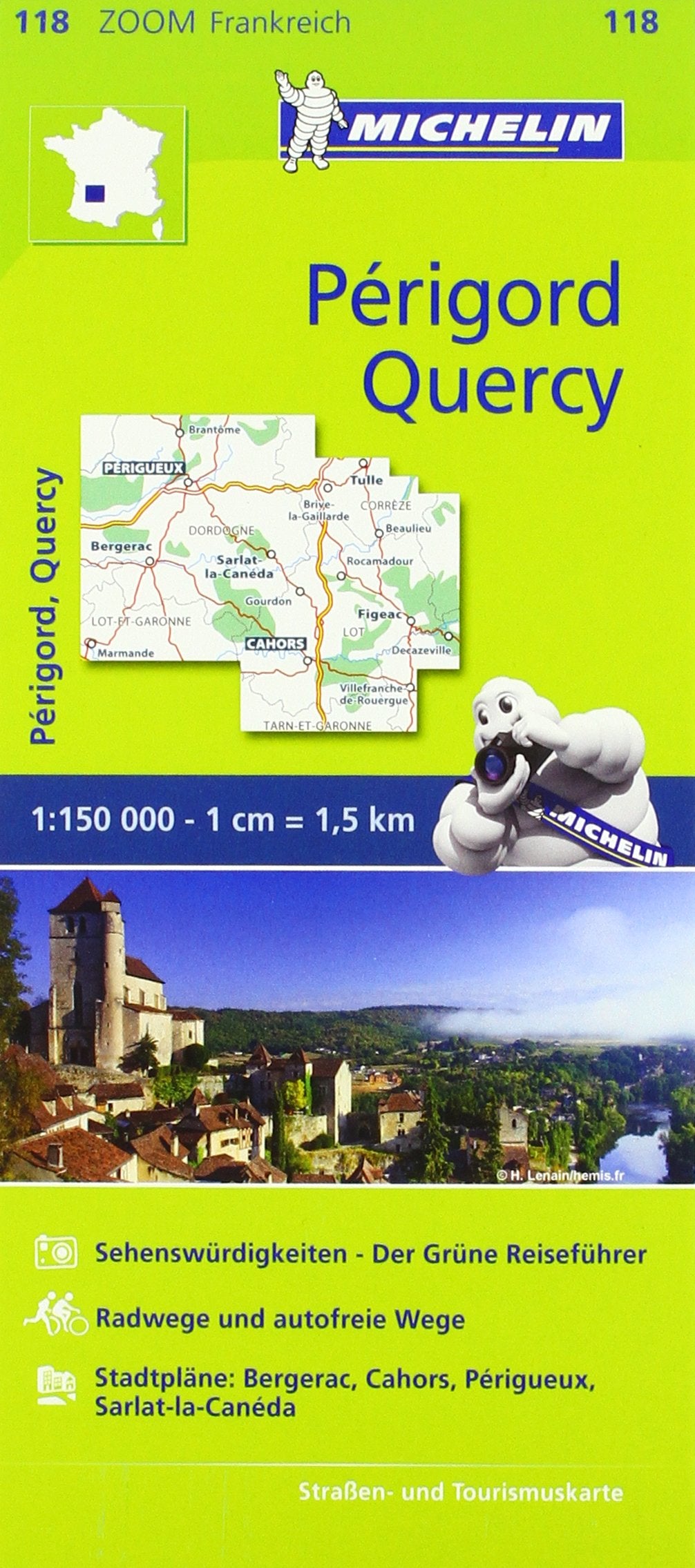 Michelin Zoomkarte Quercy, Perigord 1 : 150 000 Leisure, Home & Garden