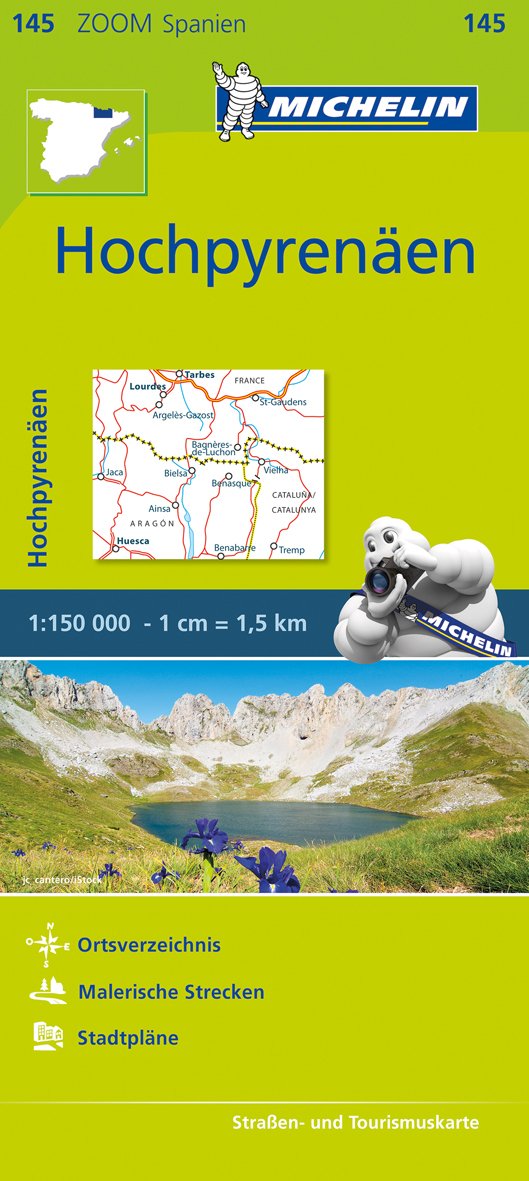 Michelin Zoomkarte Hochpyrenäen 1 : 150 000 Leisure, Home & Garden