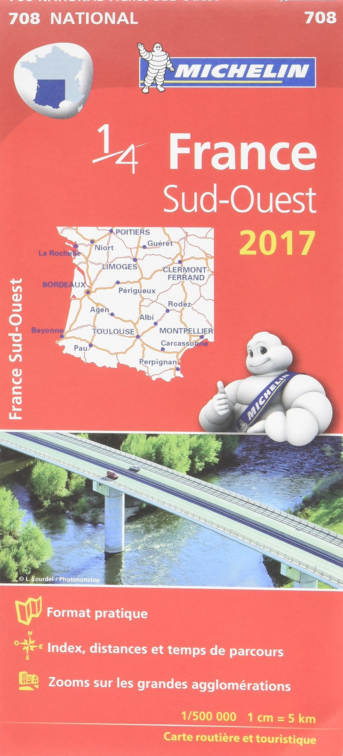 CARTE NATIONALE 708 FRANCE SUD-OUEST 2017 book