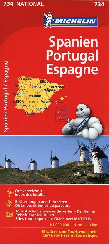 Michelin Spanien / Portugal 1 : 1.000 000 Leisure, Home & Garden