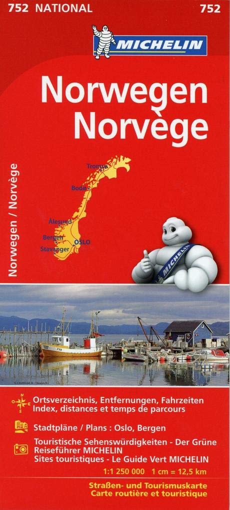 Michelin Nationalkarte Norwegen 1 : 1.250 000 Leisure, Home & Garden