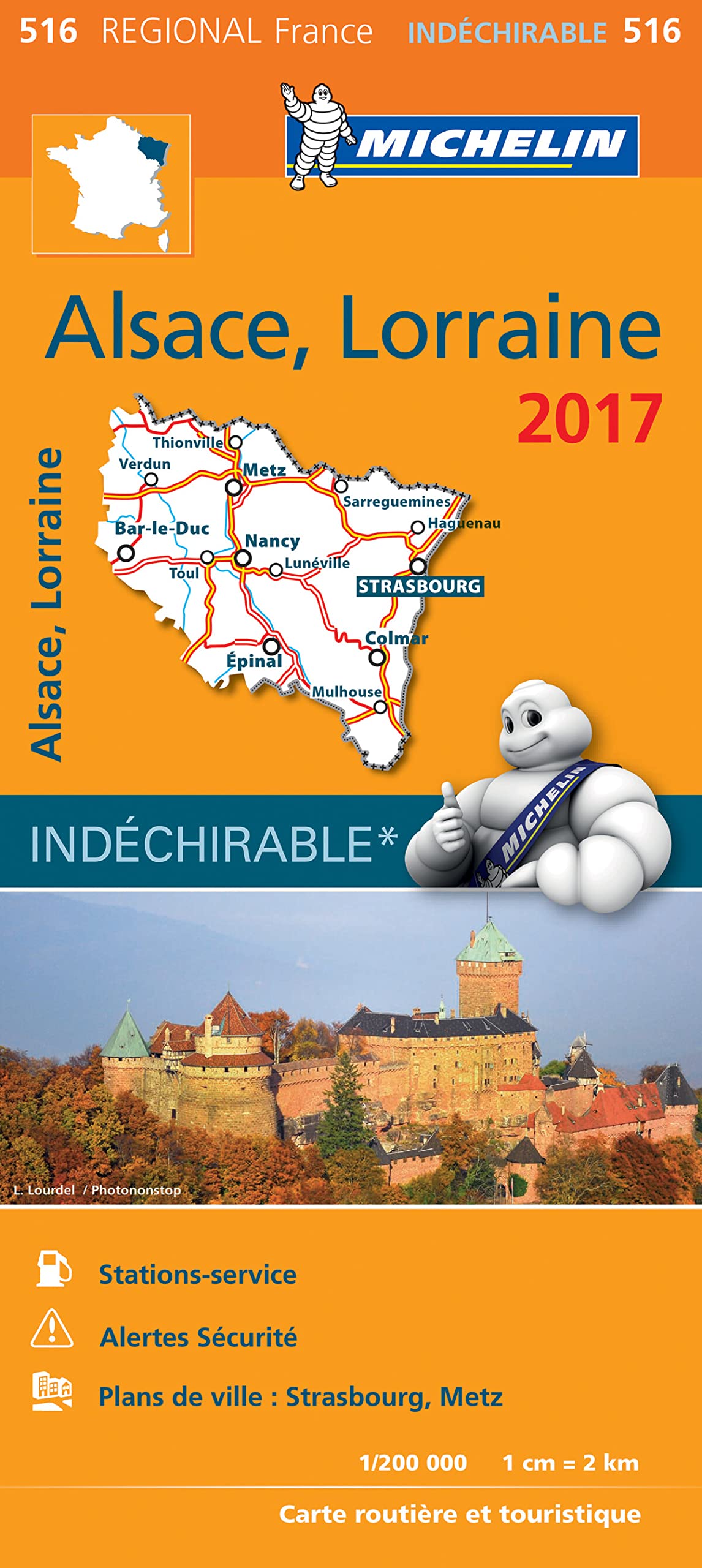 Alsace, Lorraine: carte routière et touristique (Michelin régional, 516) Leisure, Home & Garden