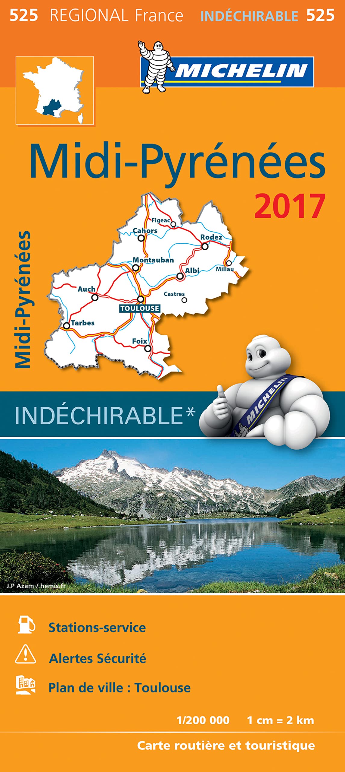 CARTE REGIONALE 525 MIDI PYRENEES 2017 book