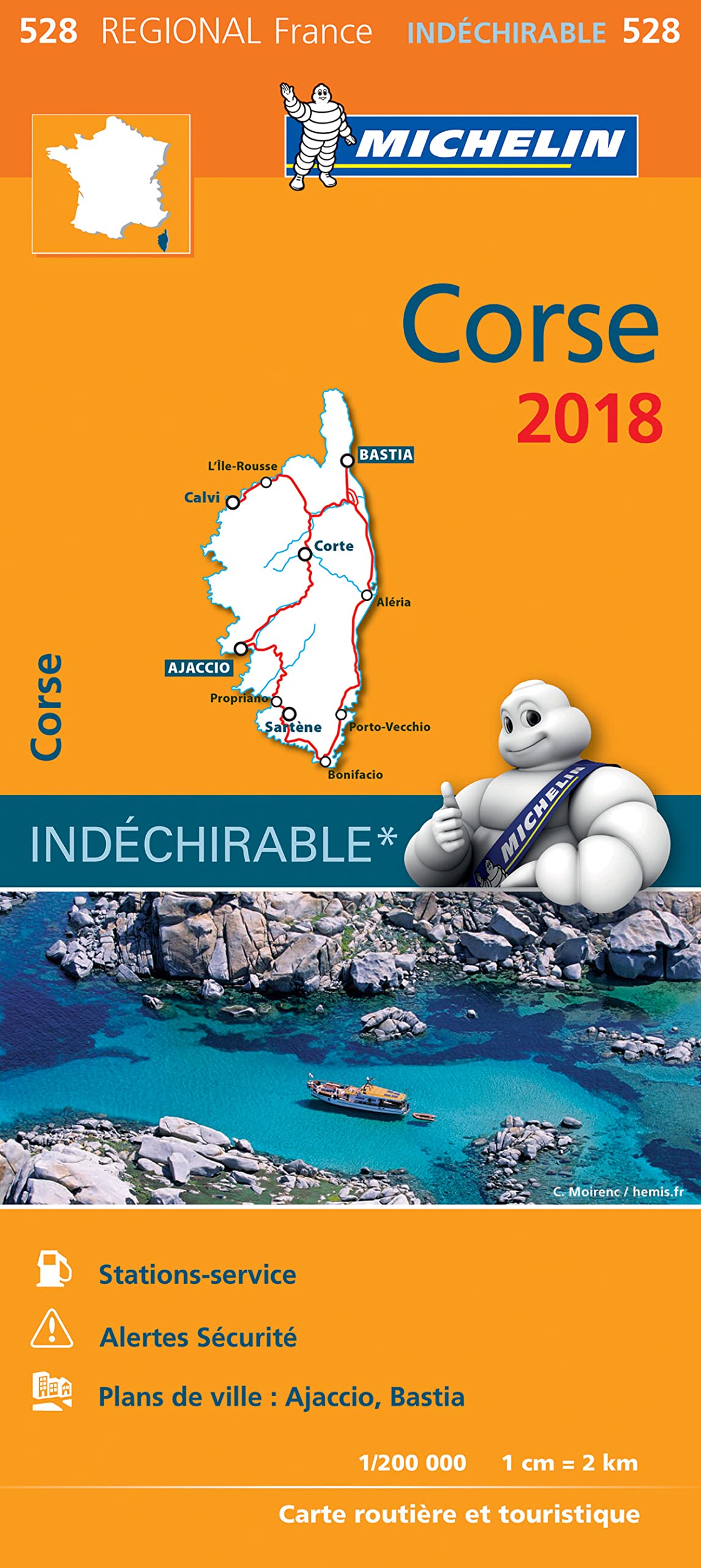 CORSE 17528 CARTE MICHELIN KAART 2018 Leisure, Home & Garden