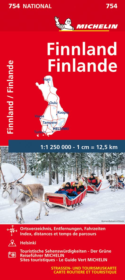 Michelin Finnland: Straßen- und Tourismuskarte (MICHELIN Nationalkarten) Leisure, Home & Garden