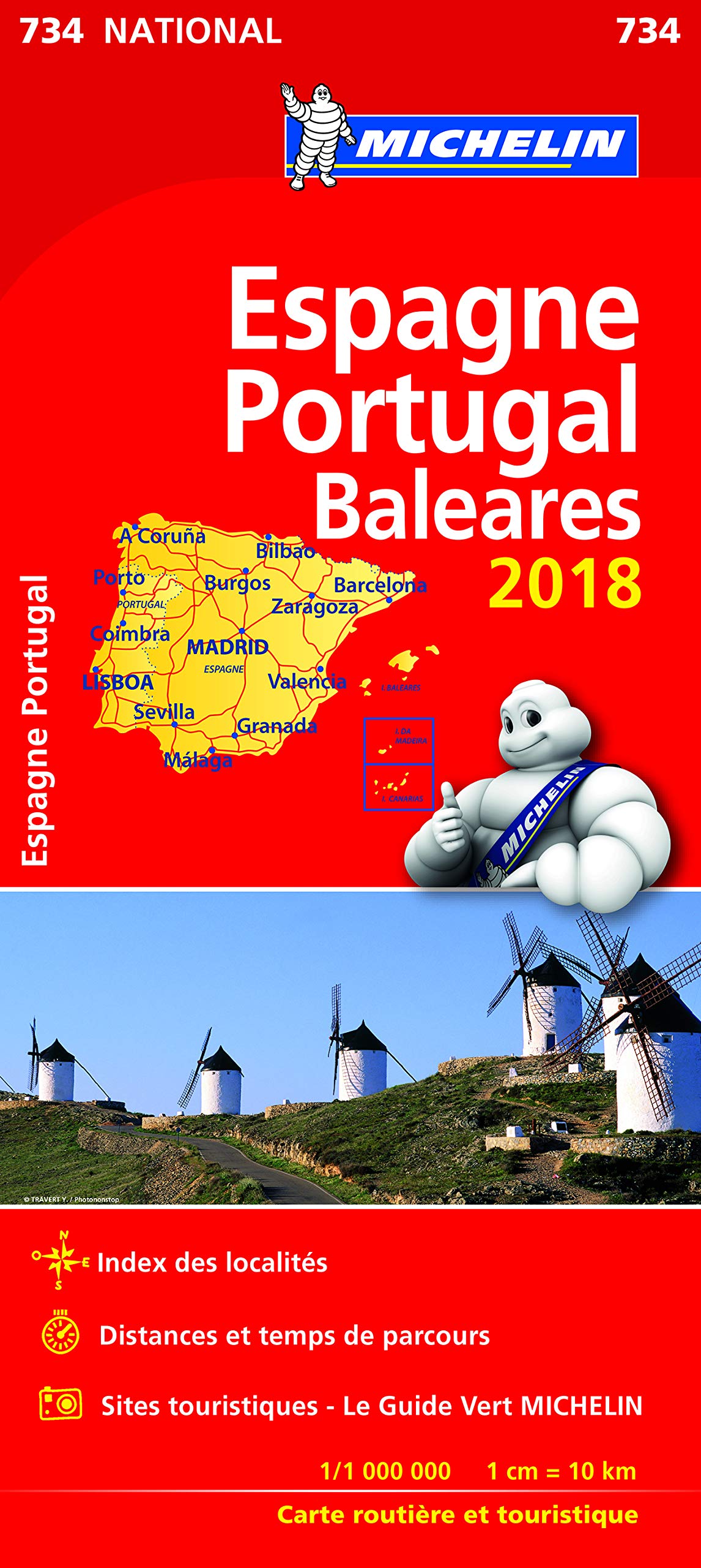 Carte Nationale Espagne, Portugal 2018 Leisure, Home & Garden