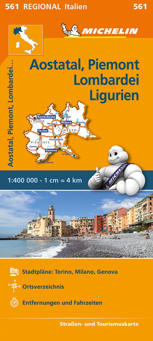 Michelin Aostatal, Piemont, Lombardei und Ligurien Leisure, Home & Garden