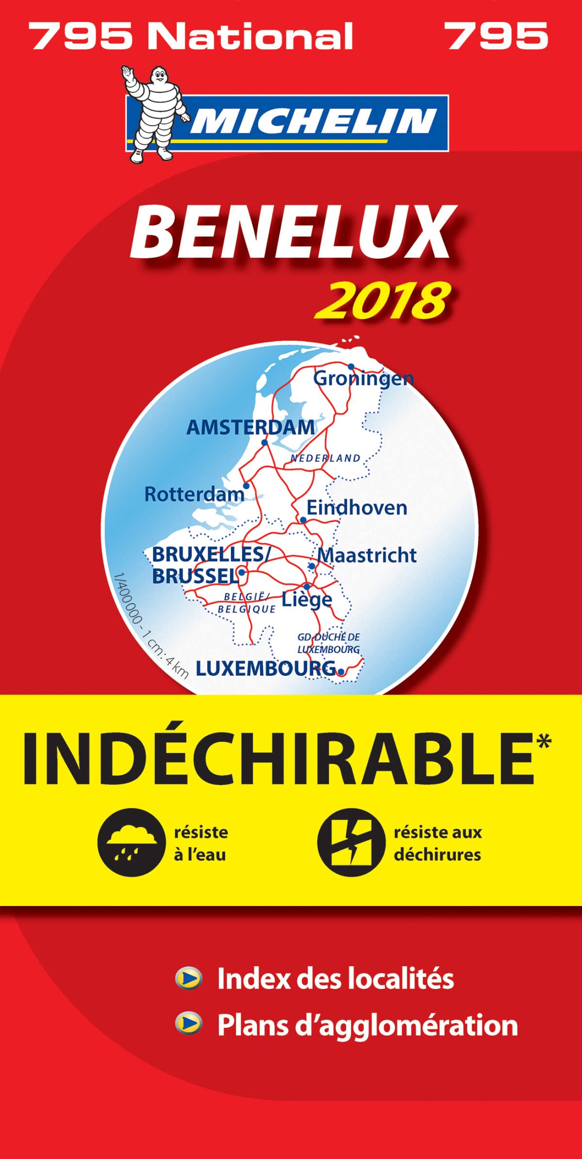 Carte Nationale Bénelux 2018 - Indéchirable / Benelux 2018 - Onverscheurbaar book