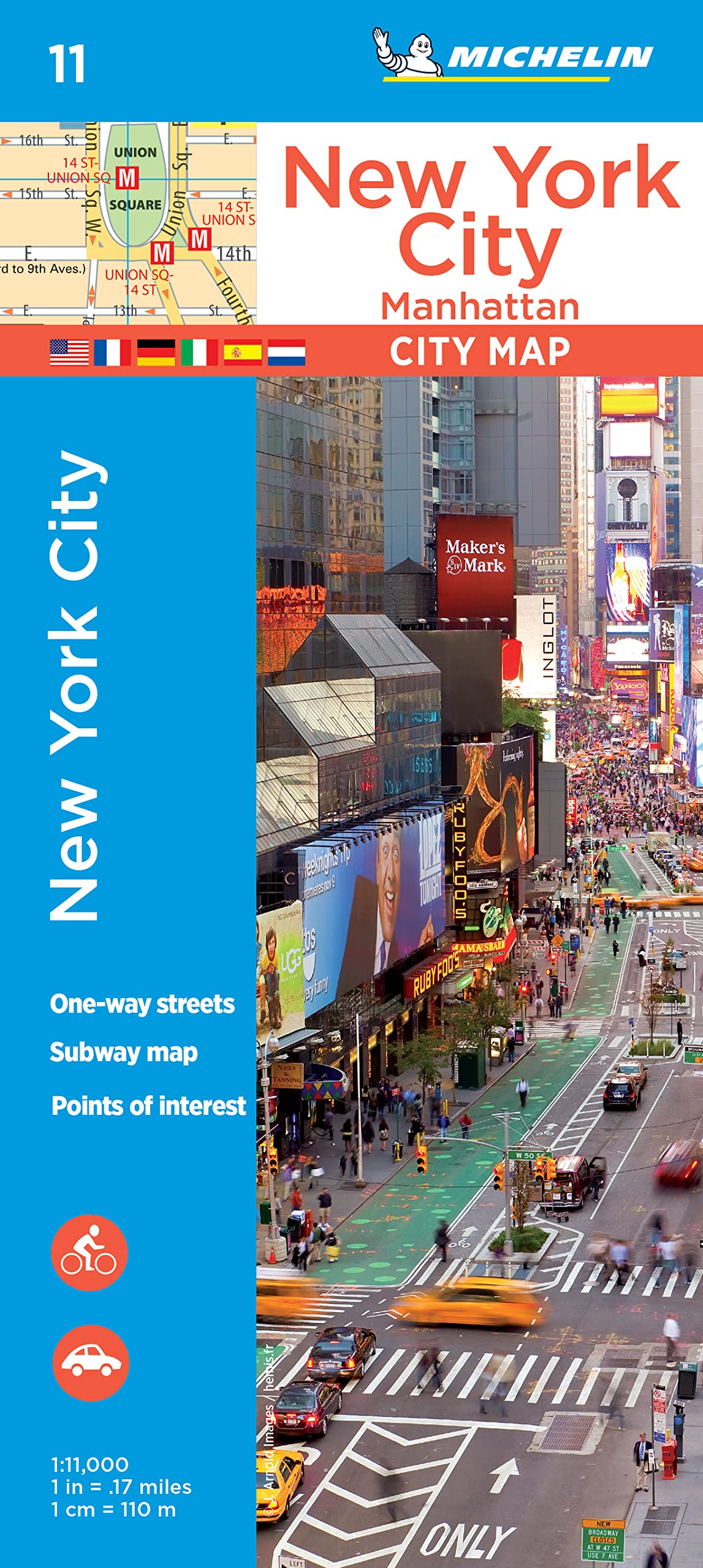 Michelin New York City Manhattan Map 11 Leisure, Home & Garden