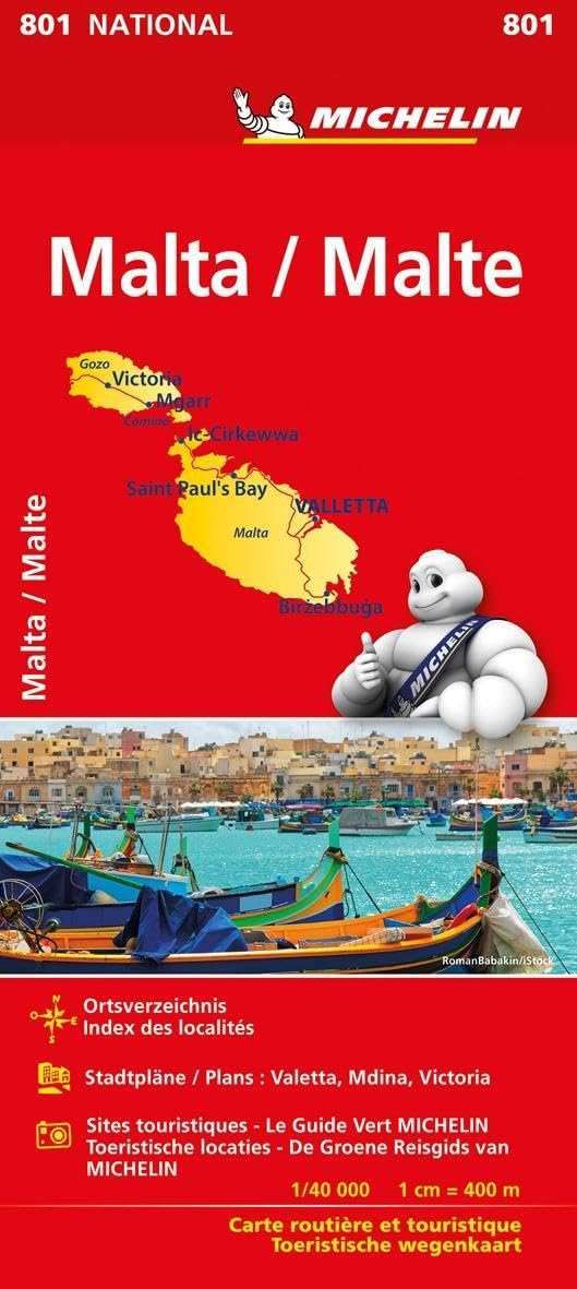 Michelin Malta: Straßen- und Tourismuskarte 1: 50.000 (MICHELIN Nationalkarten) Leisure, Home & Garden
