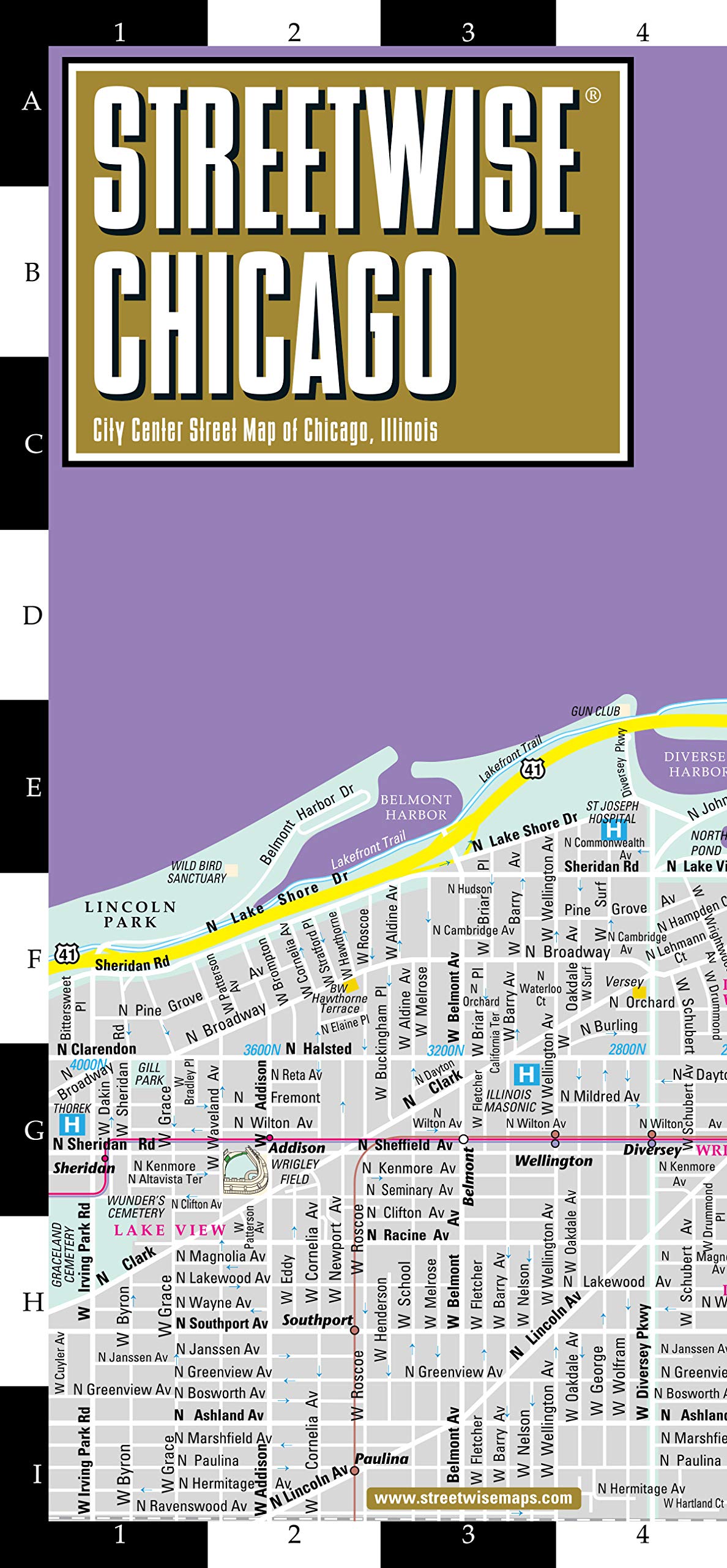Streetwise Chicago Map - Laminated City Center Street Map of Chicago, Illinois Leisure, Home & Garden