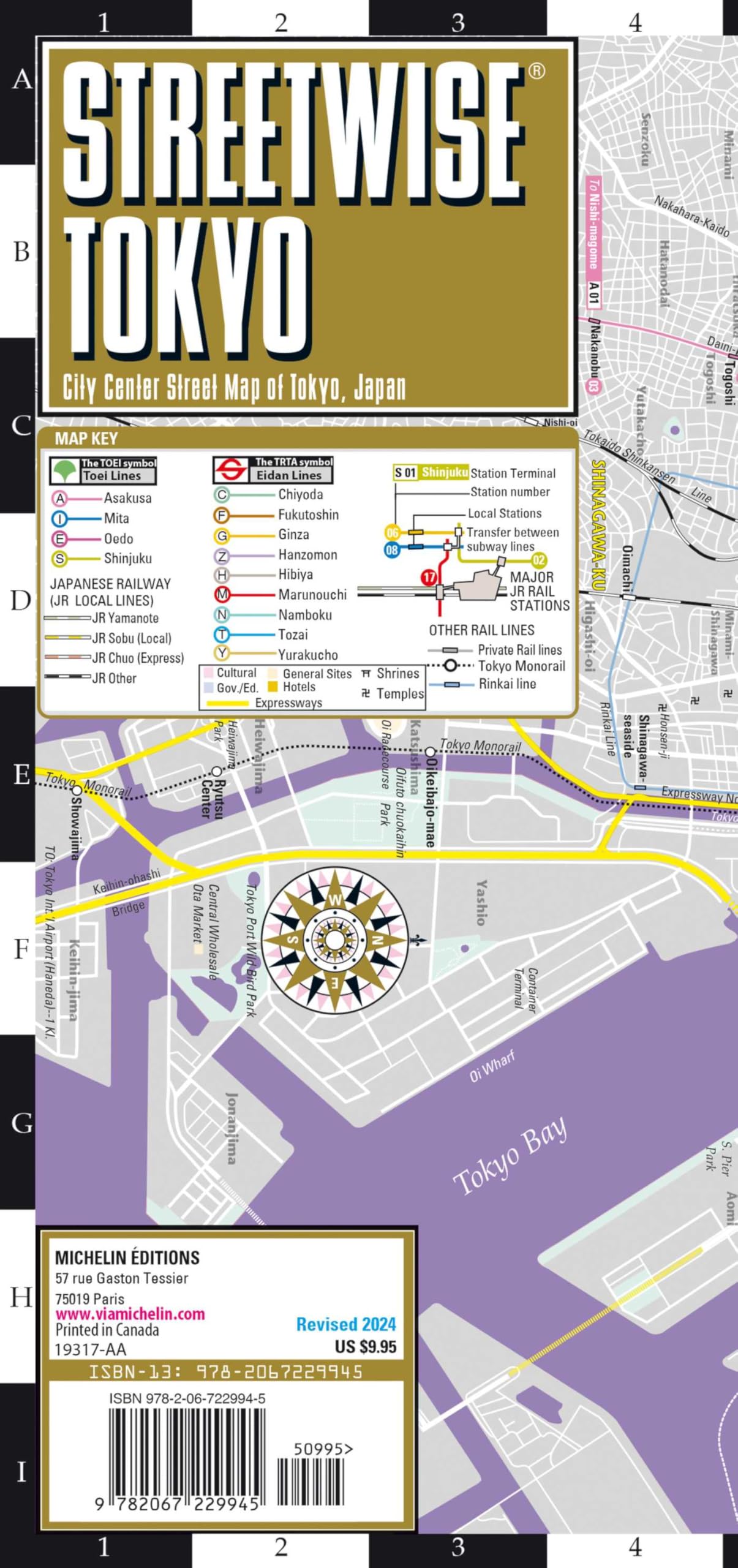 Streetwise Tokyo Map - Laminated City Center Street Map of Tokyo, Japan book