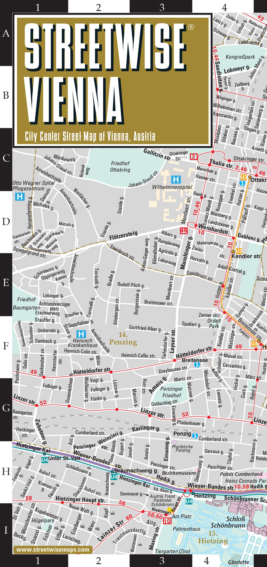 Streetwise Vienna Map - Laminated City Center Street Map of Vienna, Switzerland Leisure, Home & Garden