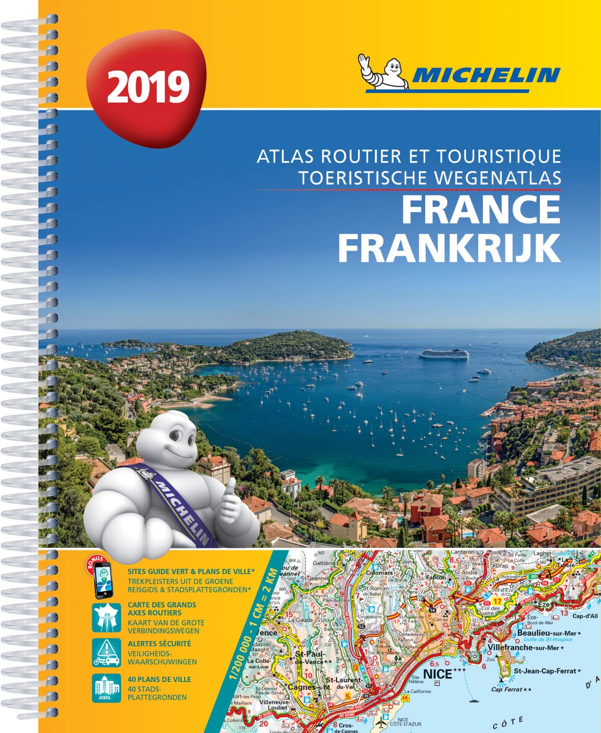 FRANCE / FRANKRIJK 22097 SPIR . ATLAS MICHELIN 201 book