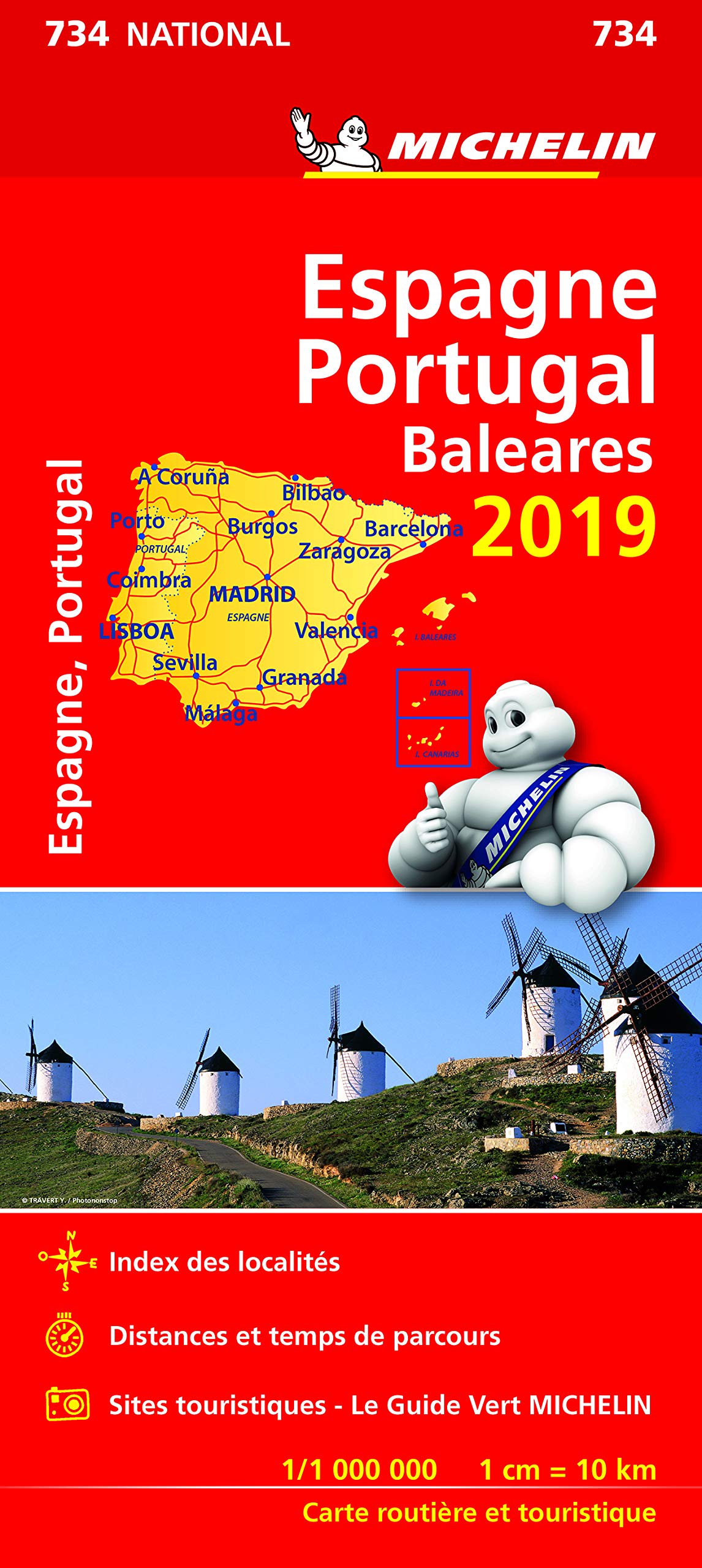Carte Nationale Espagne, Portugal 2019 Leisure, Home & Garden