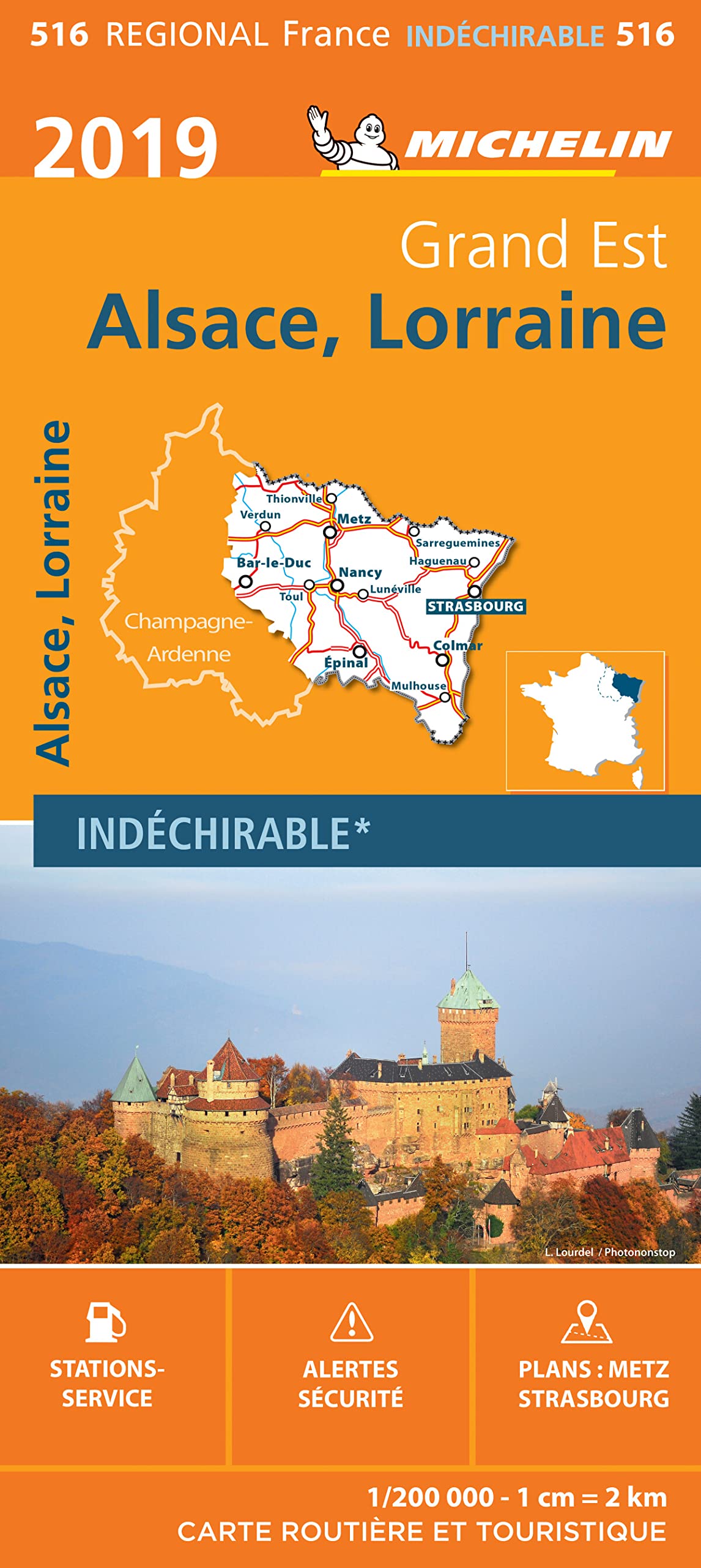 ALSACE ET LORRAINE 17516 CARTE MICHELIN KAART 2019 Leisure, Home & Garden