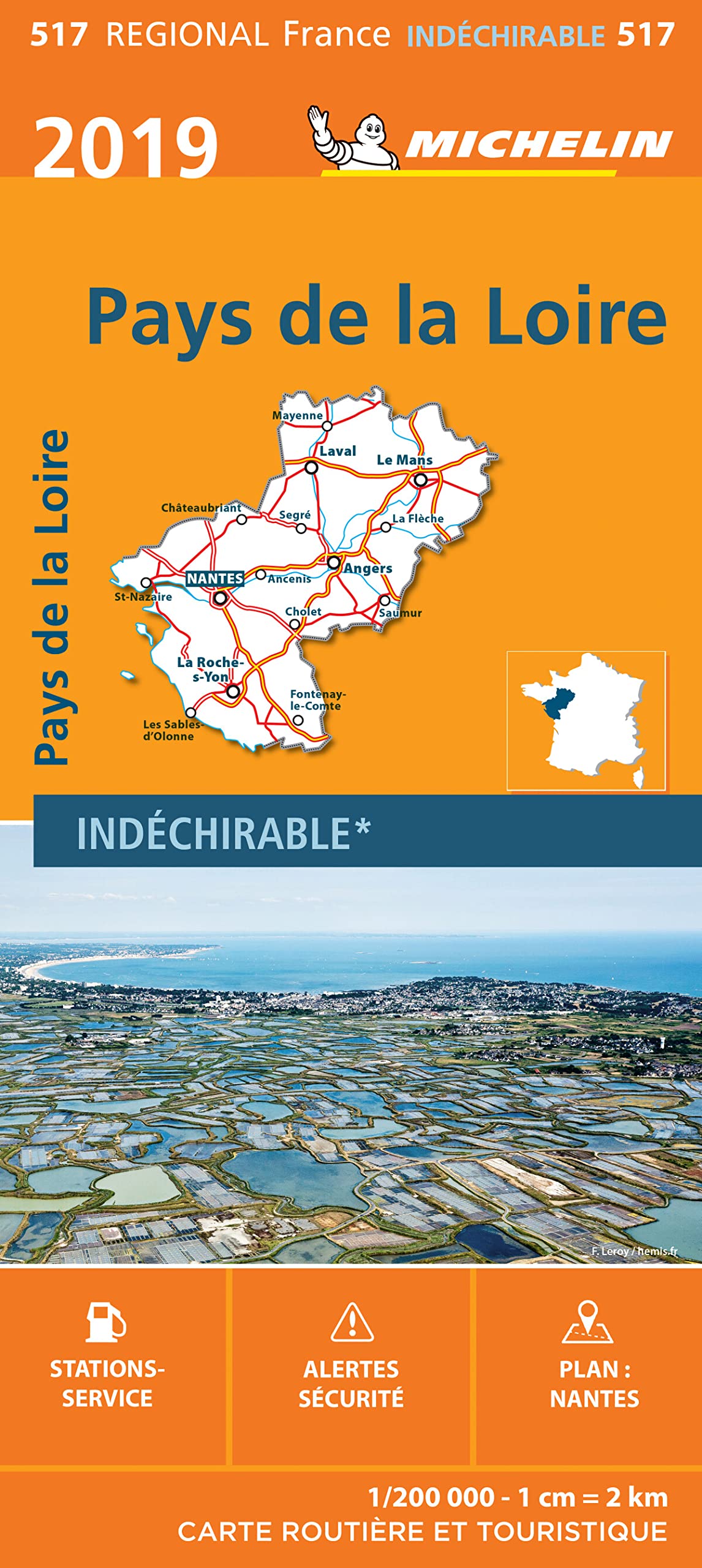 PAYS DE LA LOIRE 17517 CARTE MICHELIN KAART 2019 Leisure, Home & Garden