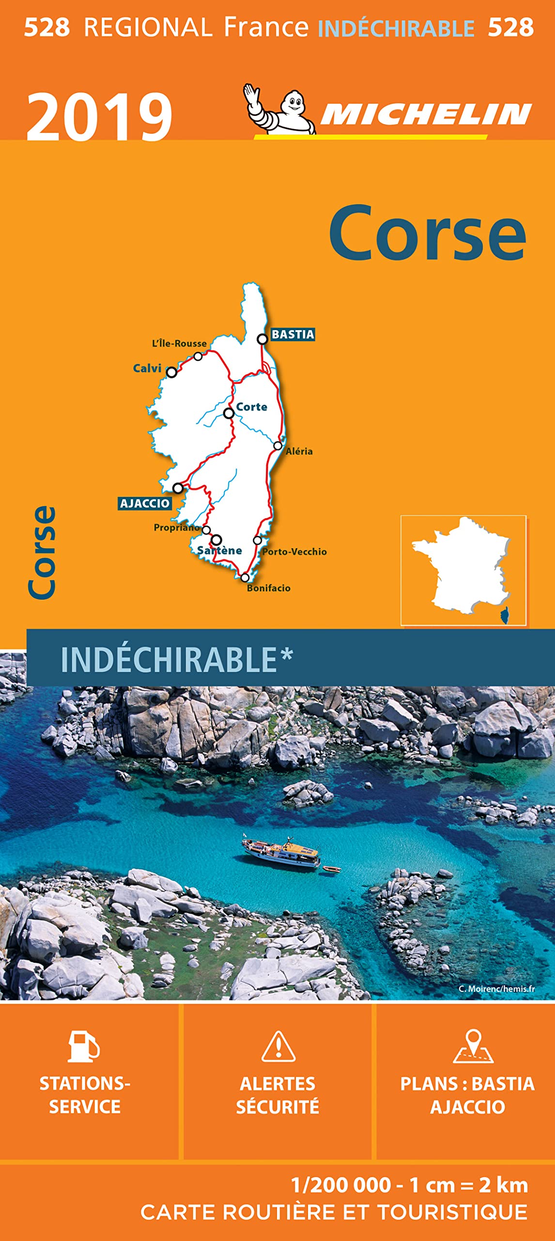 CORSE 17528 CARTE MICHELIN KAART 2019 Leisure, Home & Garden