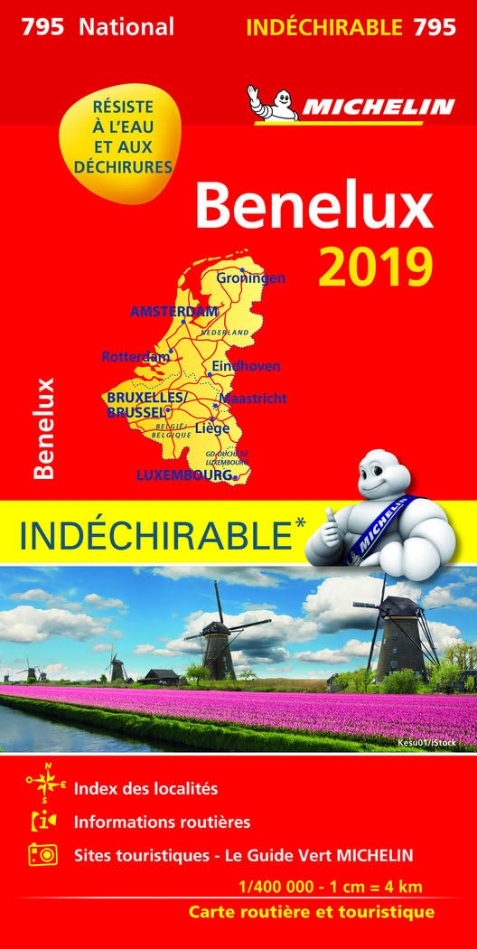 Carte Nationale Bénelux 2019 - Indéchirable / Benelux 2019 - Onverscheurbaar book