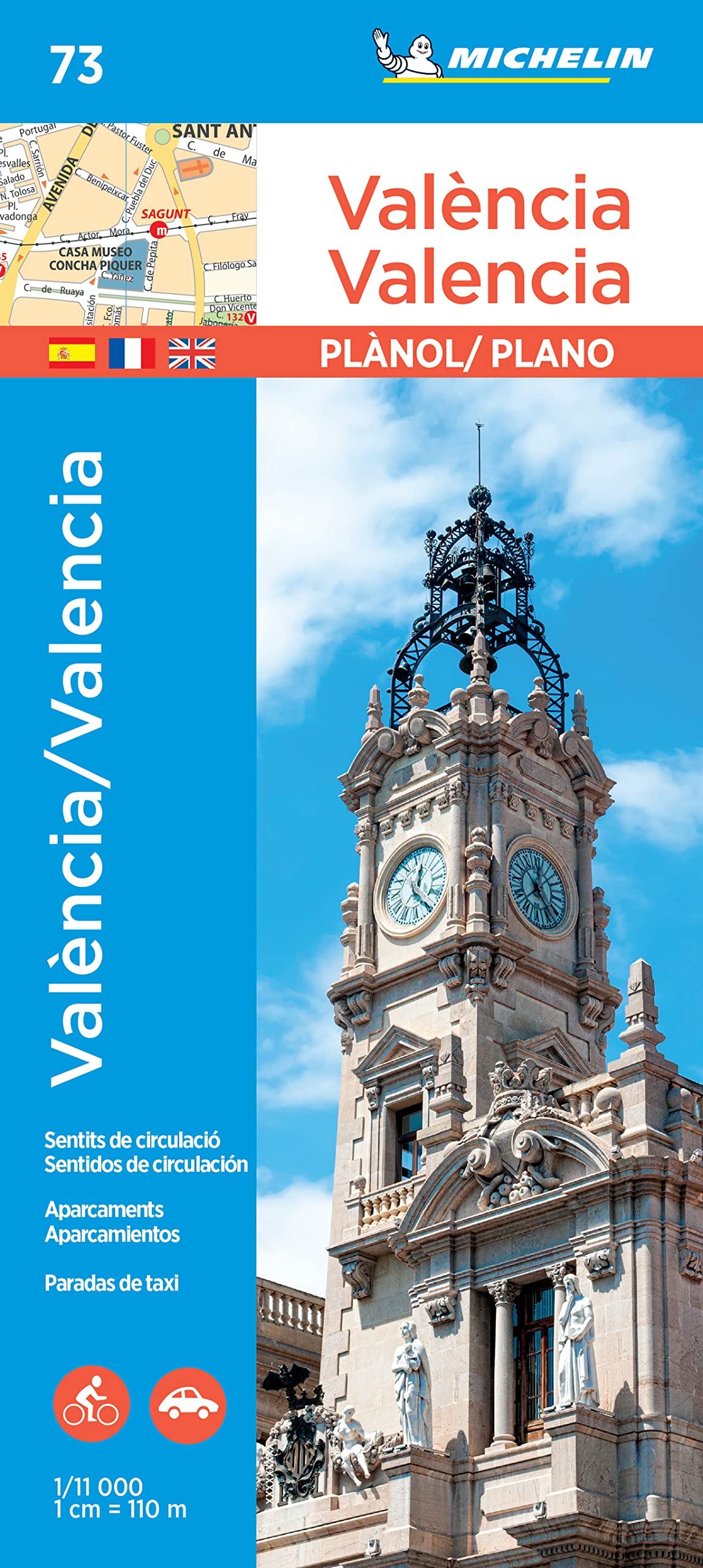 Valencia - Michelin City Plan 73: City Plans (Planos Michelin) Leisure, Home & Garden