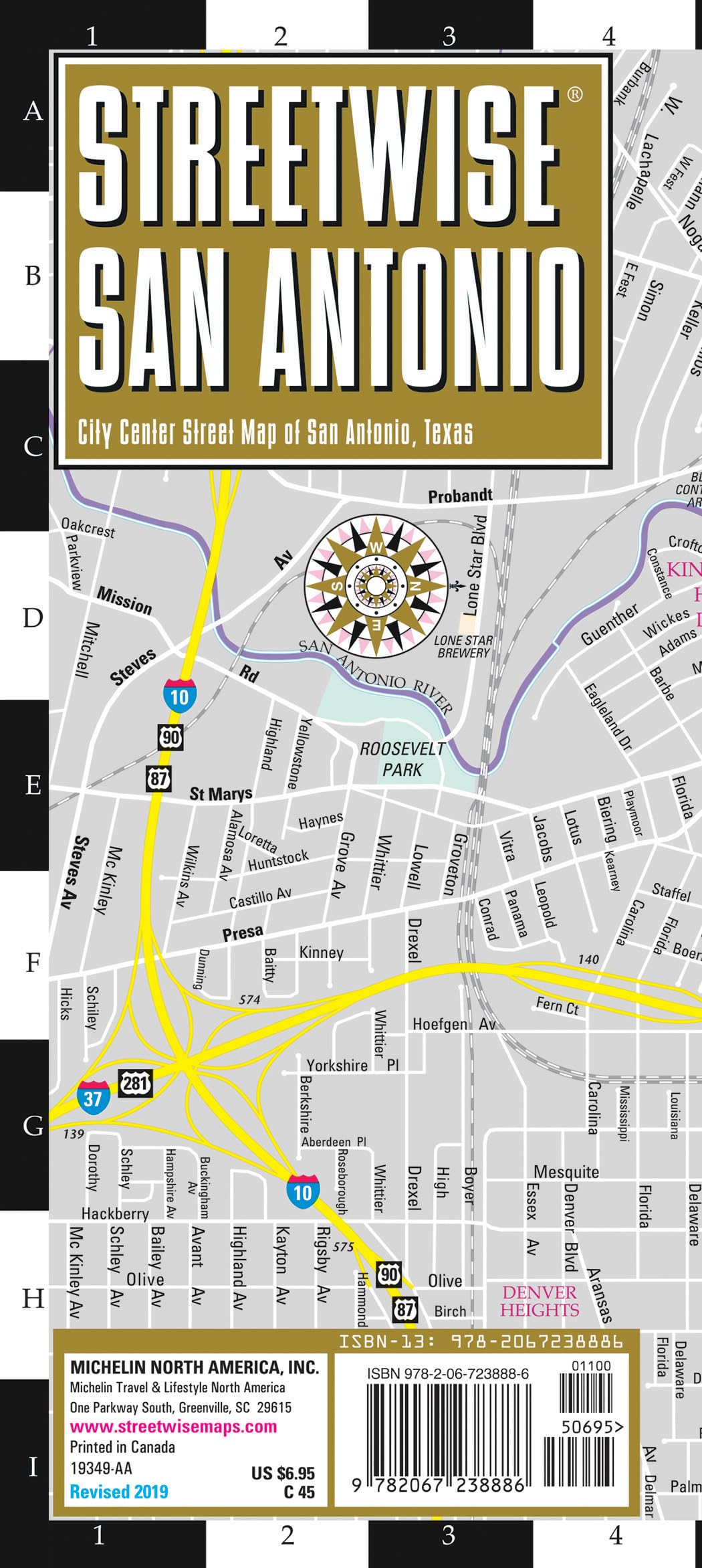 Michelin Streetwise San Antonio: City Center Street Map of San Antonio, Texas book