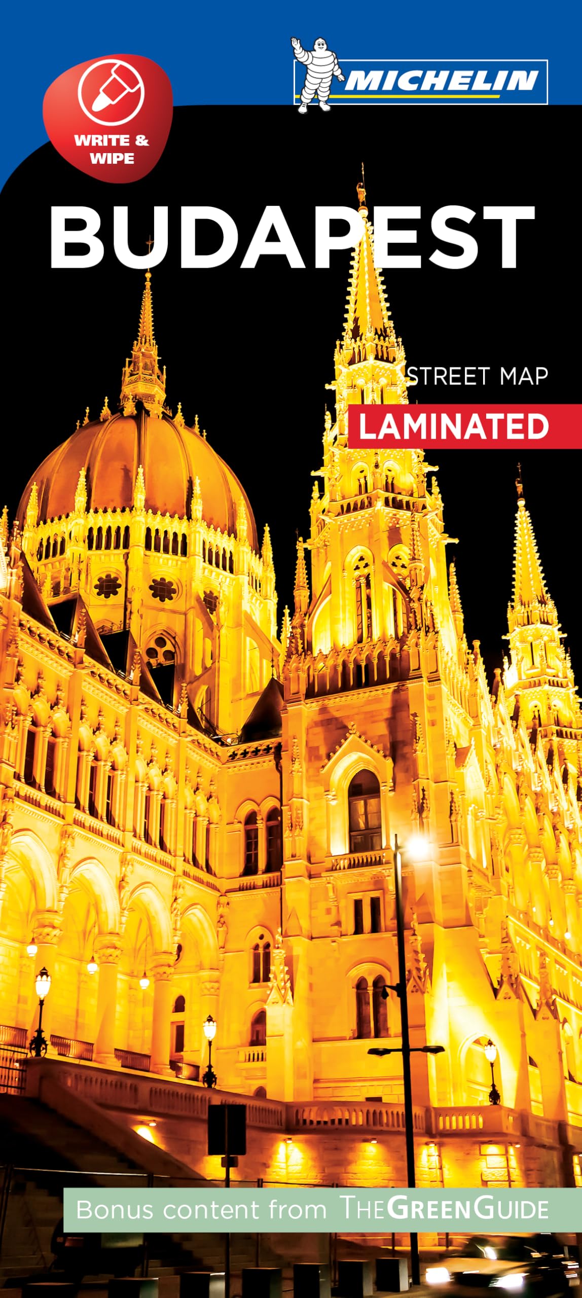 BUDAPEST - Michelin City Map 9220: Laminated City Plan (Michelin Street Map) Leisure, Home & Garden