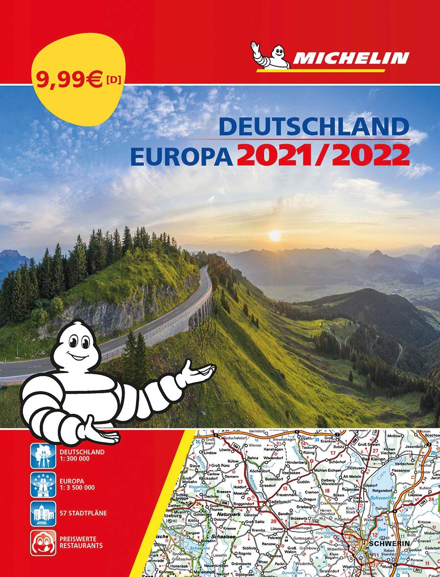 Michelin Straßenatlas Deutschland & Europa 2021/2022: Autobild Testsieger 2019 / Straßenkarte 1:300.000 (MICHELIN Atlanten) Leisure, Home & Garden
