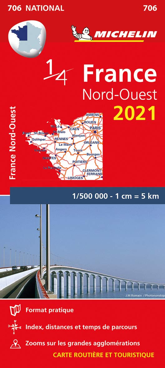 Michelin Nordwestfrankreich: Straßen- und Tourismuskarte 1:500.000 (MICHELIN Nationalkarten) Leisure, Home & Garden
