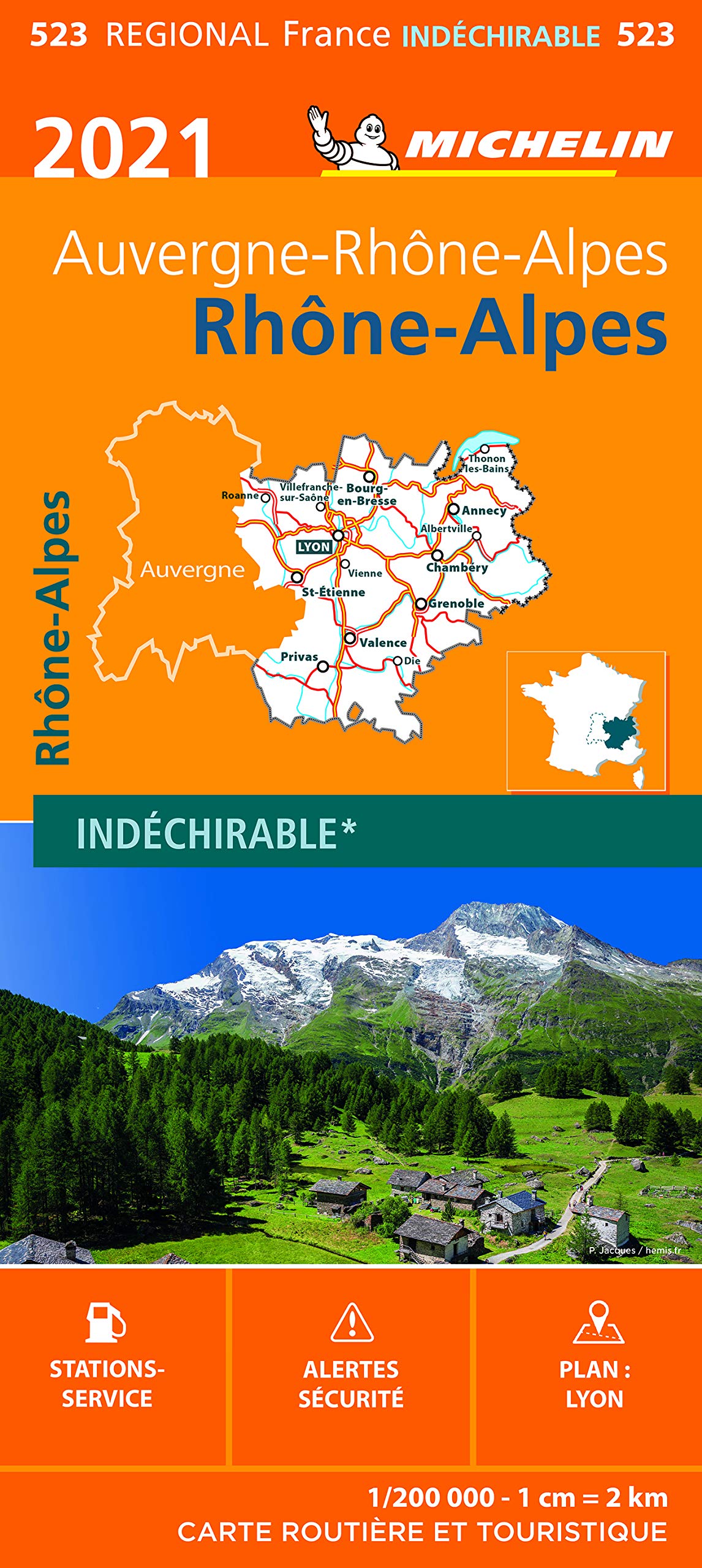 Carte Régionale Rhône-Alpes 2021 Leisure, Home & Garden