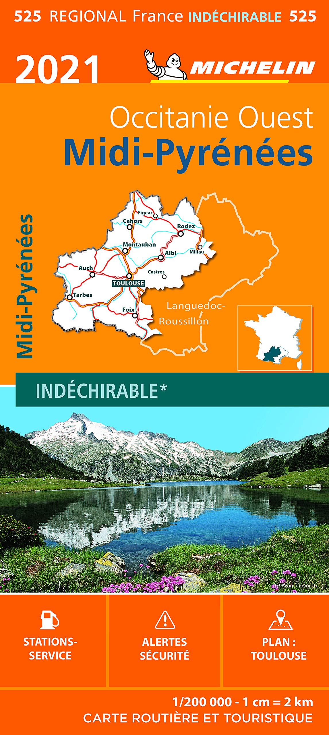 Carte Régionale Midi-Pyrénées 2021 Leisure, Home & Garden