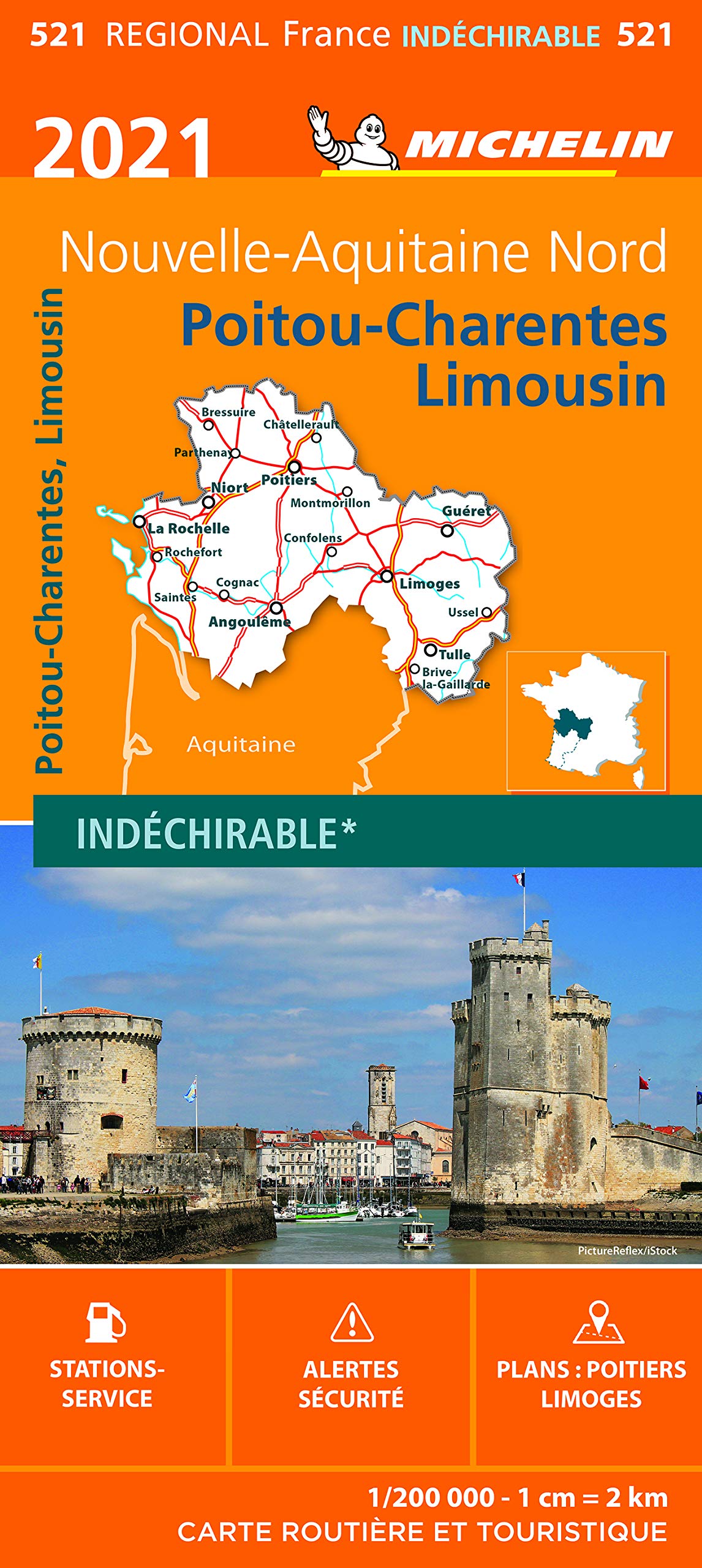 Carte Régionale Poitou-Charentes-Limousin 2021 Leisure, Home & Garden