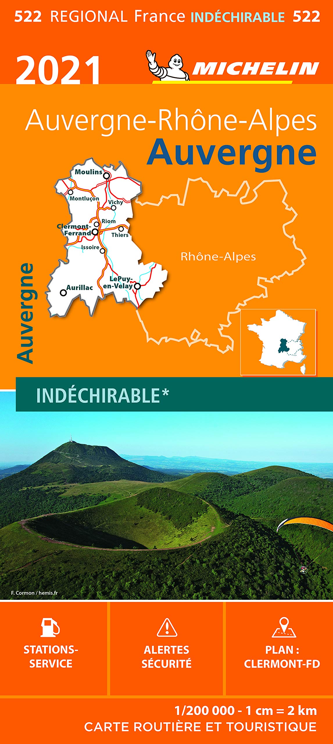 Carte Régionale Auvergne 2021 Leisure, Home & Garden